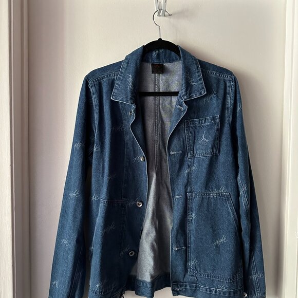 Denim Jordan Flight Heritage Big Kids' Jacket - Picture 2 of 8